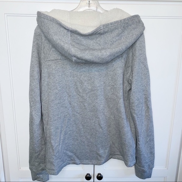 Hurley Hooded Grey Sweatshirt Logo Fleece Medium - Picture 2 of 9